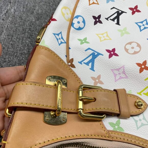 100% Authentic Louis Vuitton Greta Multicolor Hobo Shoulder Bag - Picture 4 of 14